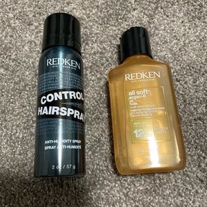 Redken Control Hairspray and All Soft Argan-6 Oil Duo